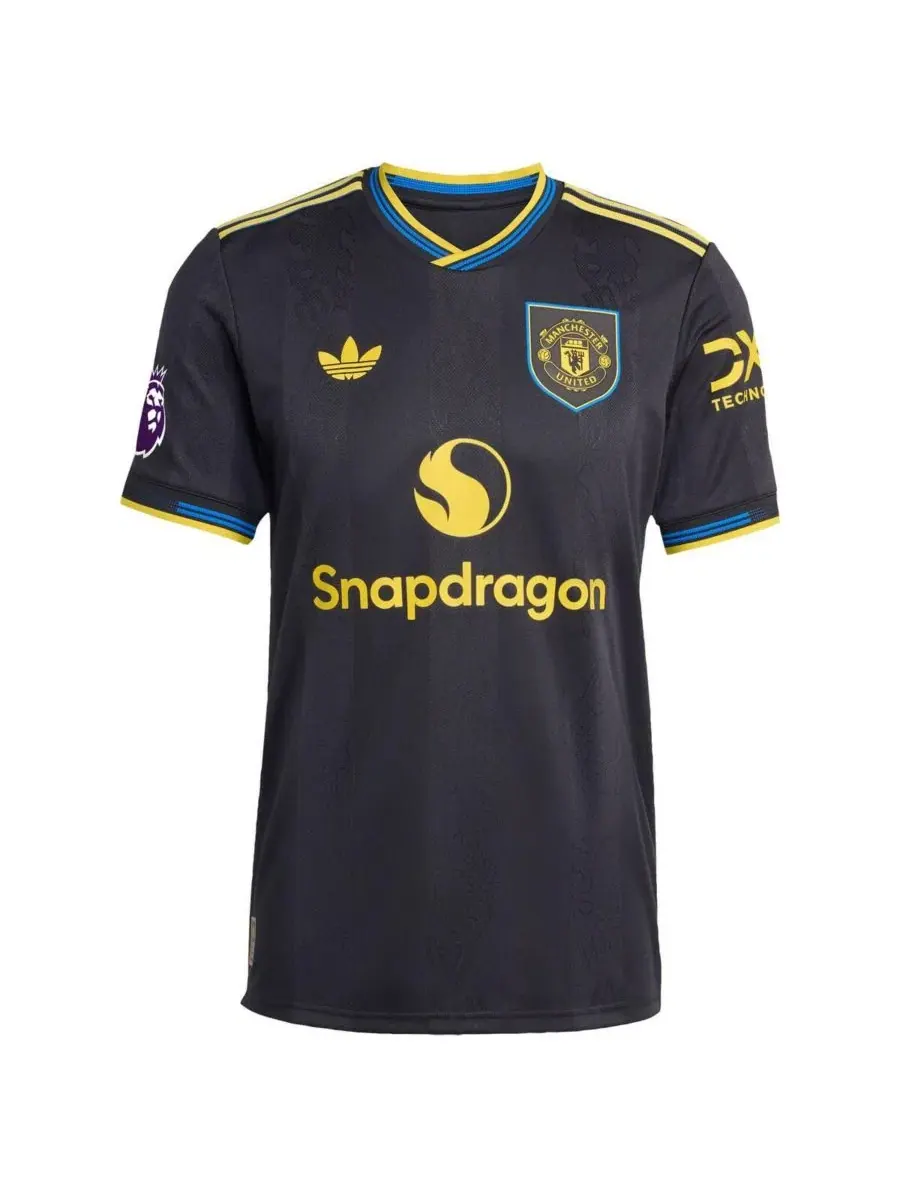 Футболка с длинным рукавом Bruno Fernandes Black Manchester United 2025/26 Third Authentic Player — изображение 2 из 3