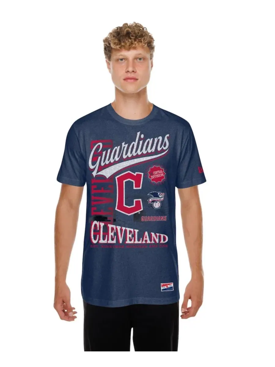 Футболка оверсайз с принтом Cleveland Guardians New Era