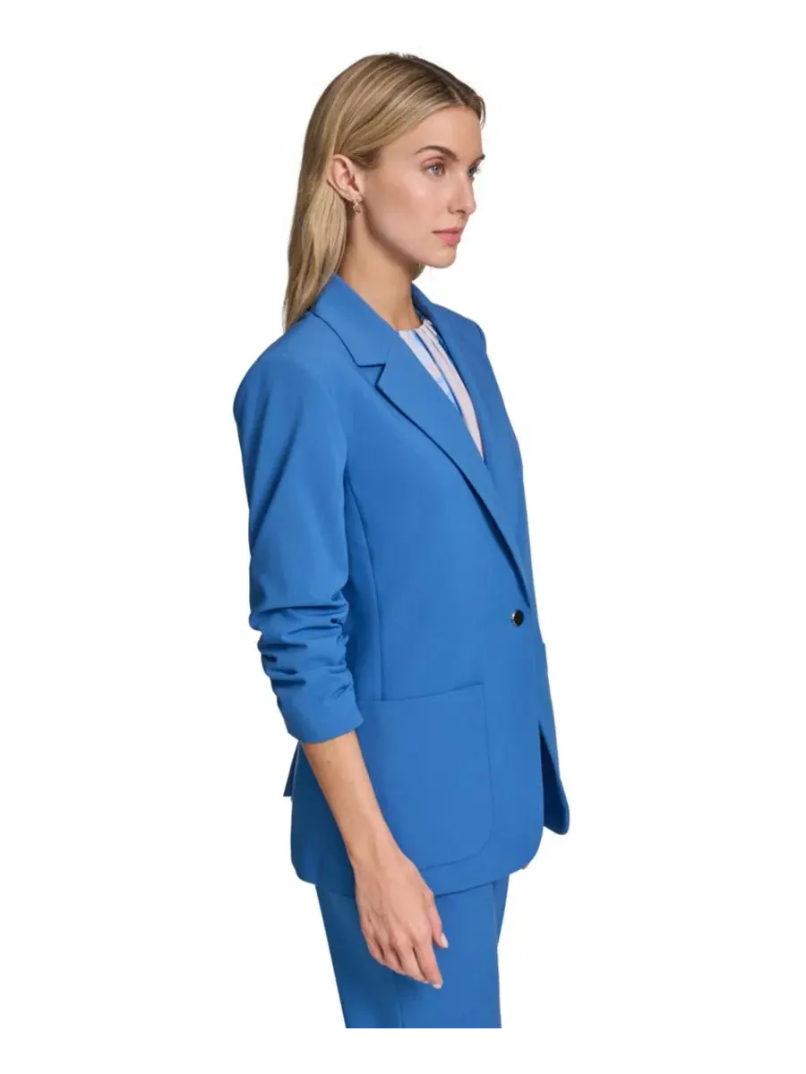 Женский пиджак Calvin Klein One-Button Blazer, Star Sapphire — изображение 3 из 11