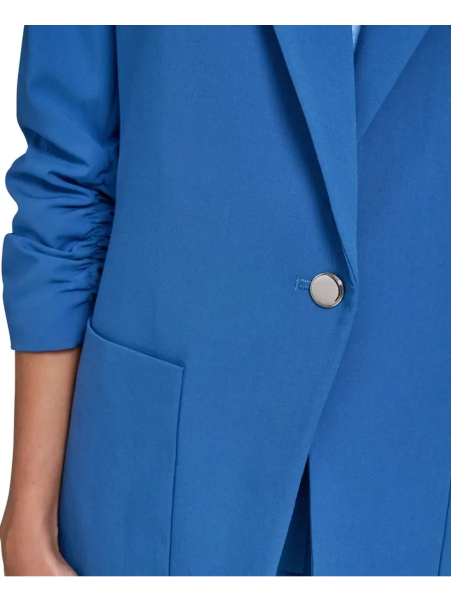 Женский пиджак Calvin Klein One-Button Blazer, Star Sapphire — изображение 4 из 11