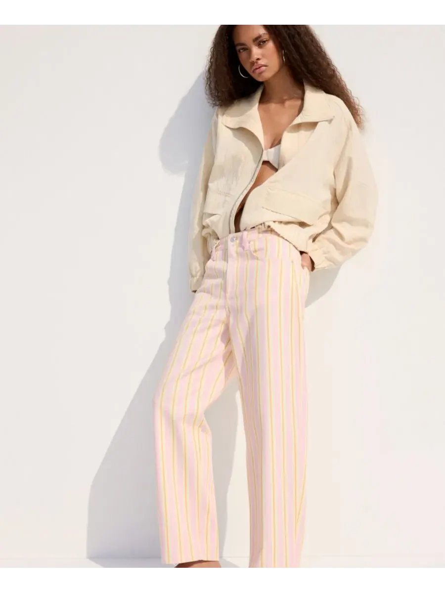Джинсы-балун с принтом в полоску MANGO, Light Pastel — изображение 3 из 6