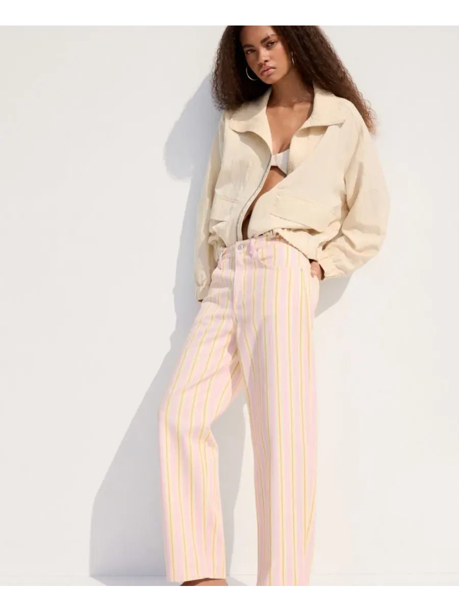 Джинсы-балун с принтом в полоску MANGO, Light Pastel — изображение 4 из 6