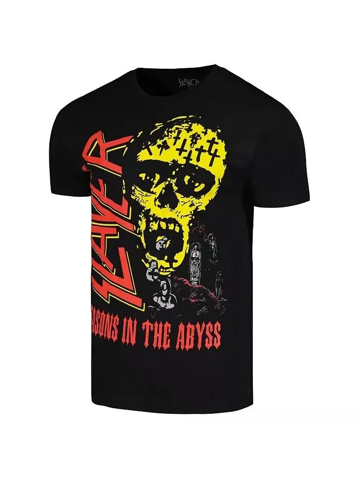 Мужская черная футболка Slayer Sia Graphic Tour Global Merch — изображение 2 из 3