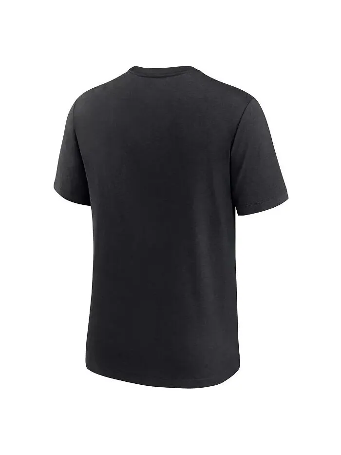 Мужская черная футболка New Orleans Saints Rewind Playback Logo Tri-Blend Nike — изображение 4 из 4