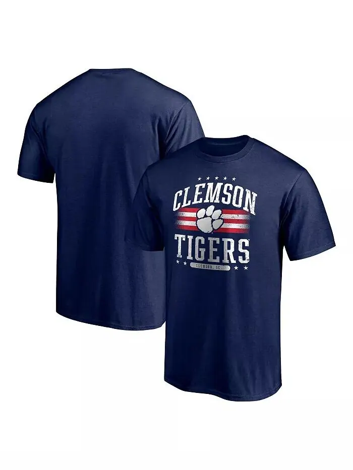 Футболка мужская темно-синяя Clemson Tigers Americana Fanatics — изображение 1 из 3