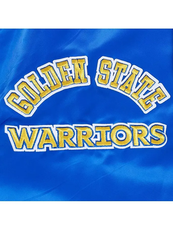 Мужская сатиновая куртка на молнии Golden State Warriors с сублимационным принтом Royal Pro Standard — изображение 4 из 4