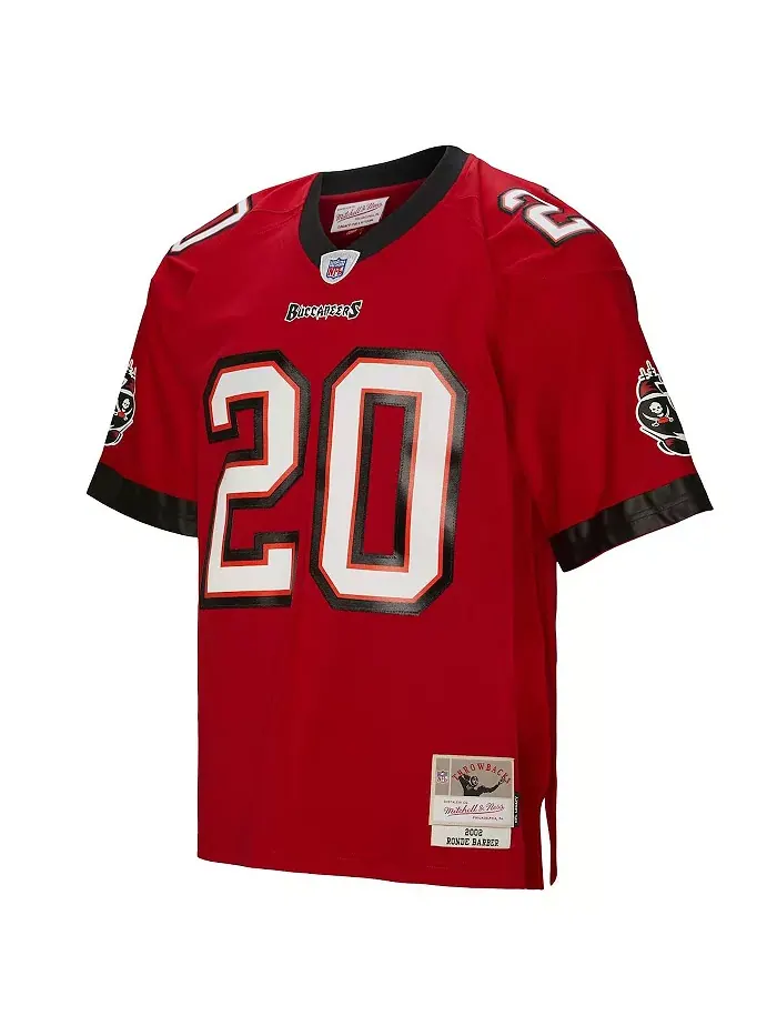 Мужская футболка Ronde Barber Red Tampa Bay Buccaneers 2002 Legacy Retired Player Mitchell & Ness — изображение 2 из 3