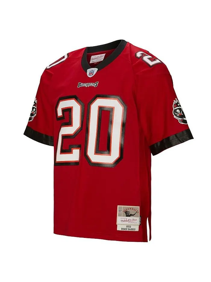 Мужская футболка Ronde Barber Red Tampa Bay Buccaneers 2002 Legacy, пенсионер Mitchell & Ness — изображение 2 из 3, красный