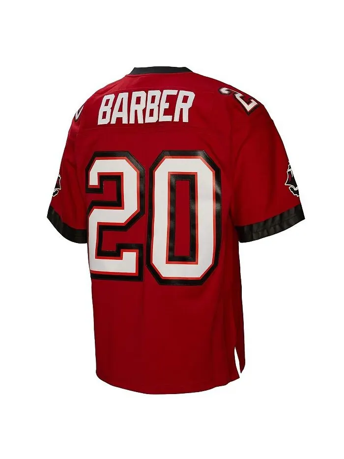 Мужская футболка Ronde Barber Red Tampa Bay Buccaneers 2002 Legacy, пенсионер Mitchell & Ness — изображение 3 из 3, красный