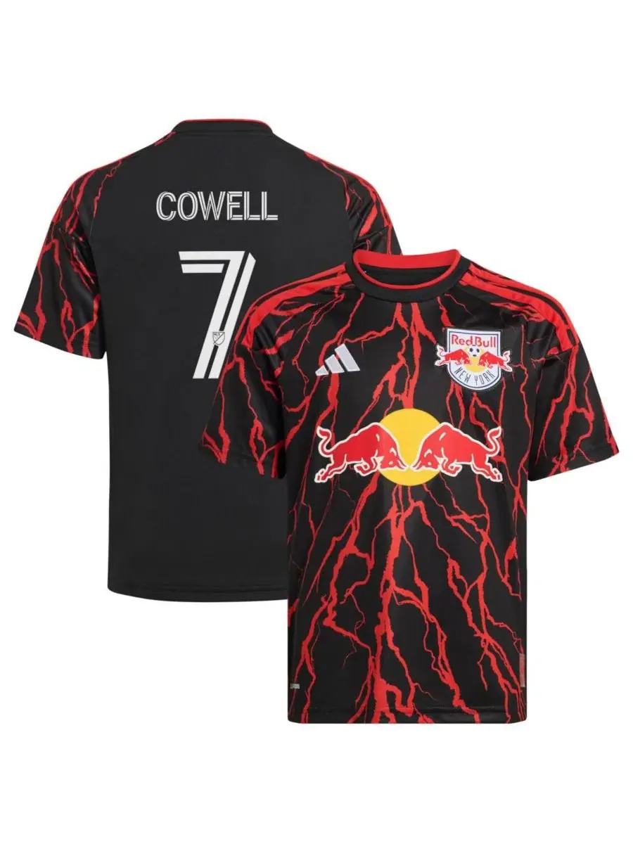 Футболка с длинным рукавом Cade Cowell Black New York Red Bulls 2026 The Rooted Kit Replica Jersey