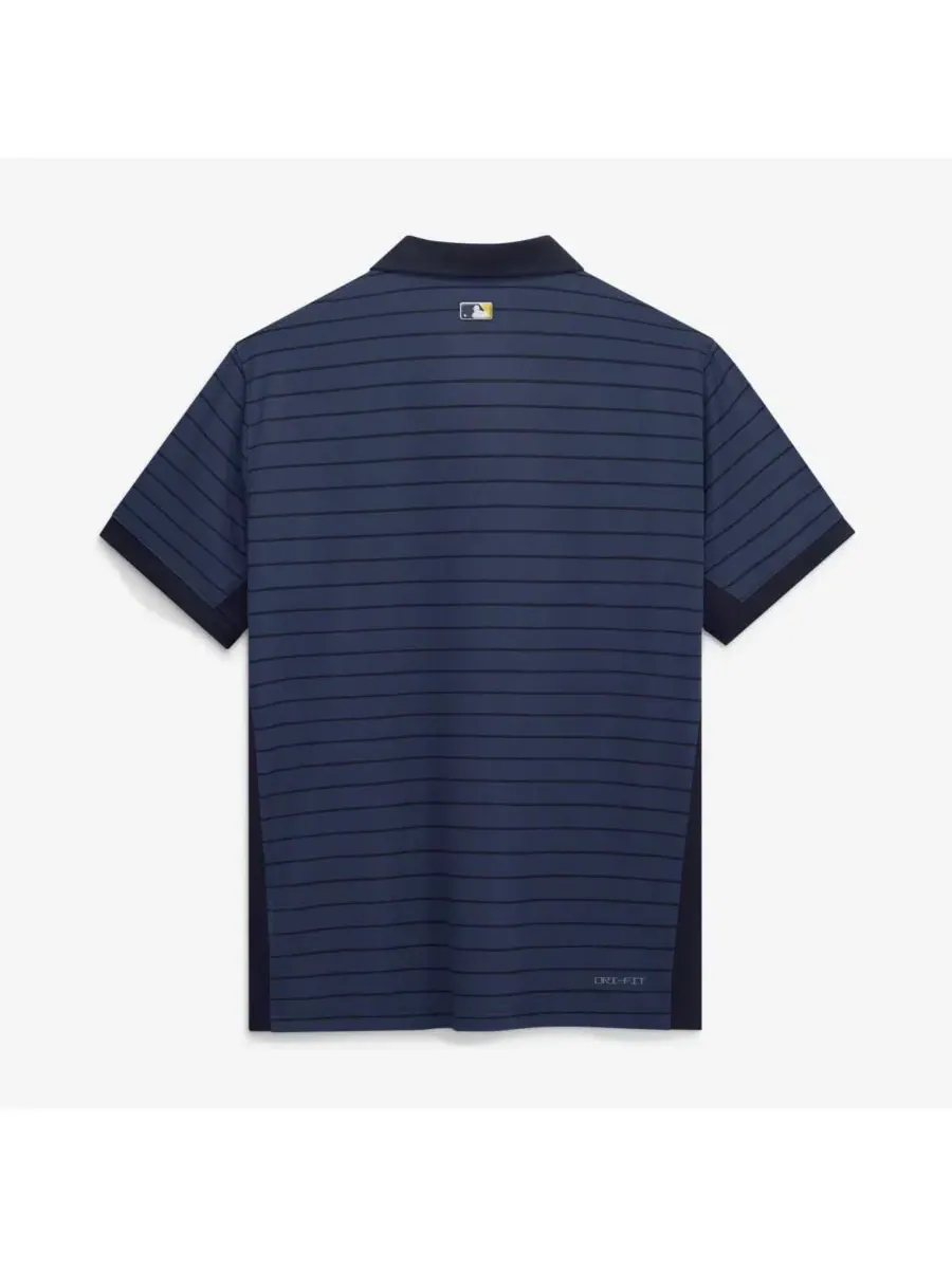 Поло Nike с принтом, модель Striped Victory Dri-FIT, Milwaukee Brewers — изображение 2 из 2, темно-синий