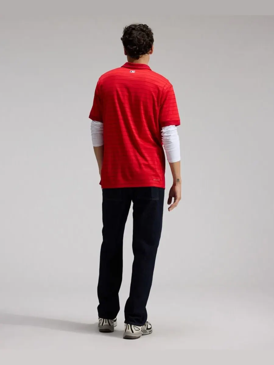 Поло Dri-FIT с принтом Authentic Collection Atlanta Braves Nike — изображение 4 из 4, красный