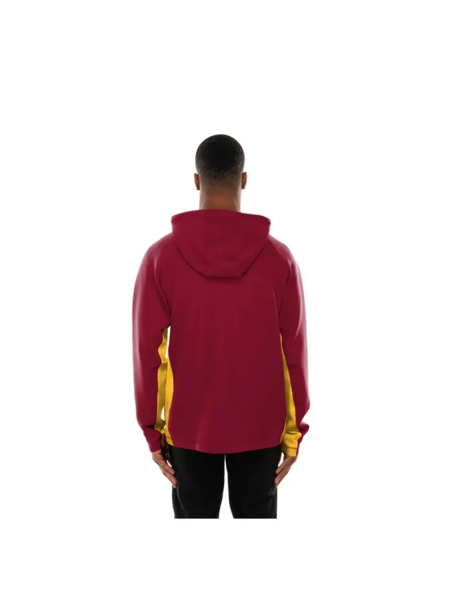 New Era Мужская бордовая толстовка на молнии Washington Commanders Combine Authentic Raglan Scuba — изображение 2 из 5