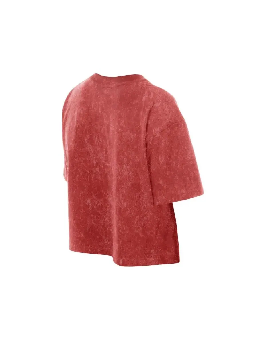 Женская укороченная футболка Scarlet San Francisco 49ers Sport Classics Mineral Wash с принтом — изображение 4 из 5, алый