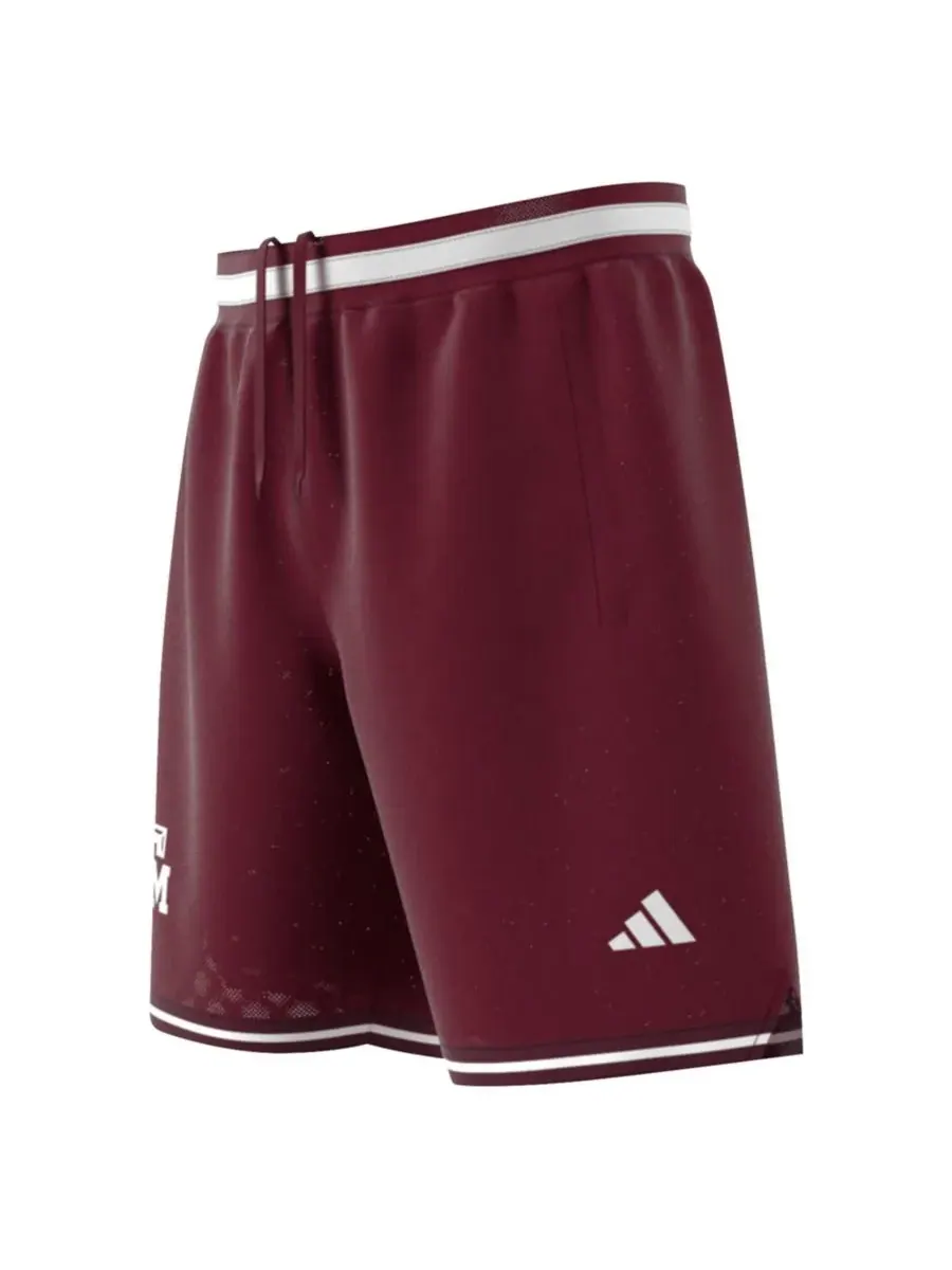 Мужские алые баскетбольные шорты Texas A&M Aggies Swingman (реплика) Adidas — изображение 2 из 5, коричневый