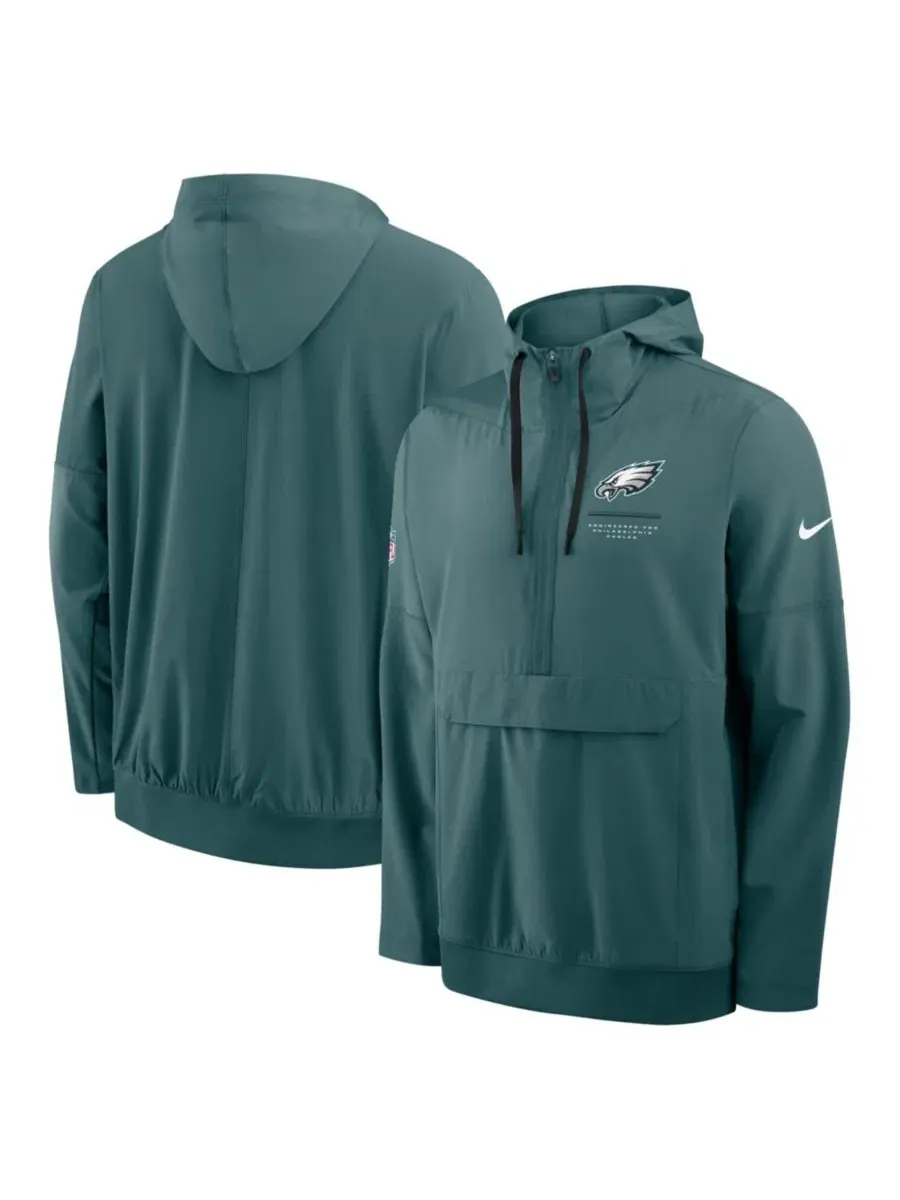 Ветровка-худи с капюшоном Philadelphia Eagles Midnight Green Logo Glory Nike