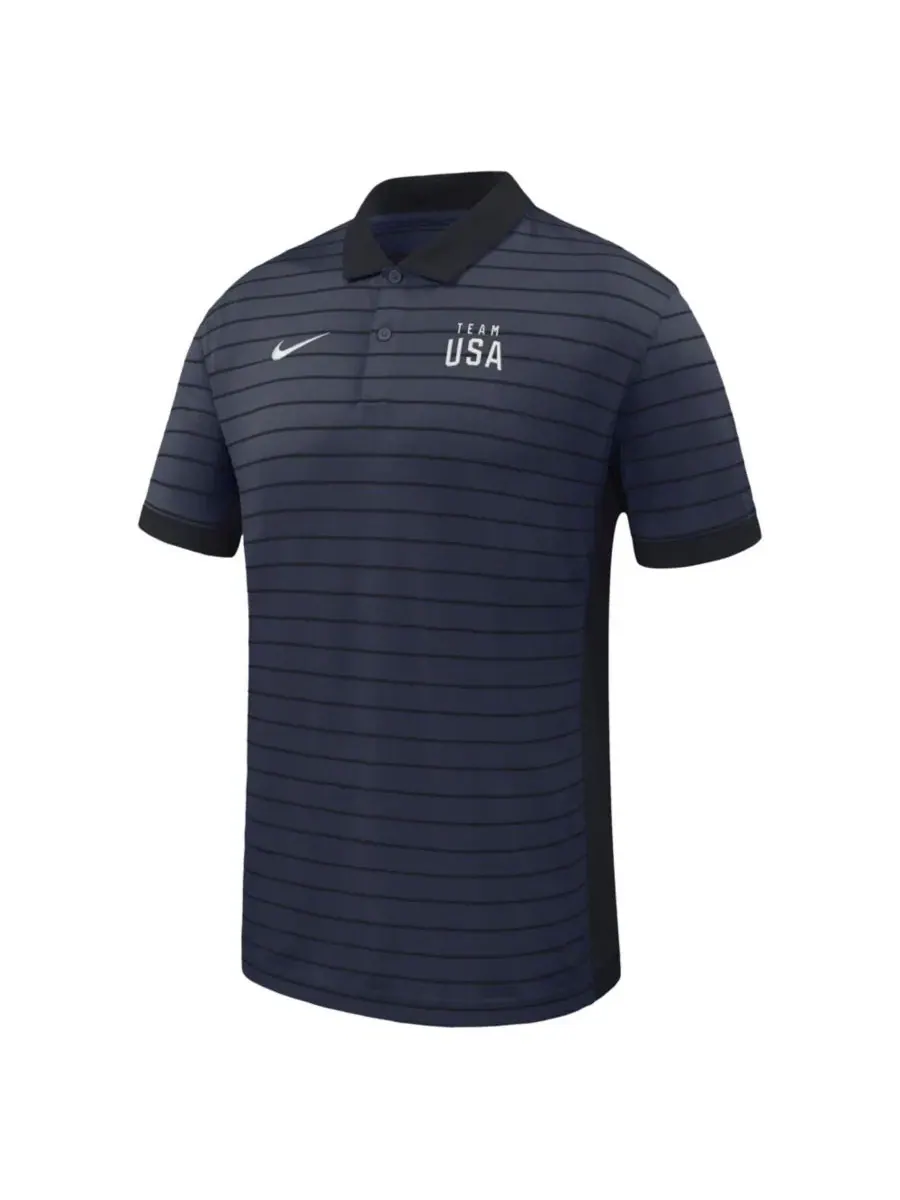 Поло Nike с принтом Team USA Victory Stripe — изображение 2 из 3, темно-синий