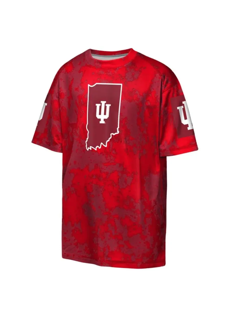 Футболка с принтом Off-Side Crimson Indiana Hoosiers Outerstuff — изображение 2 из 3, красный