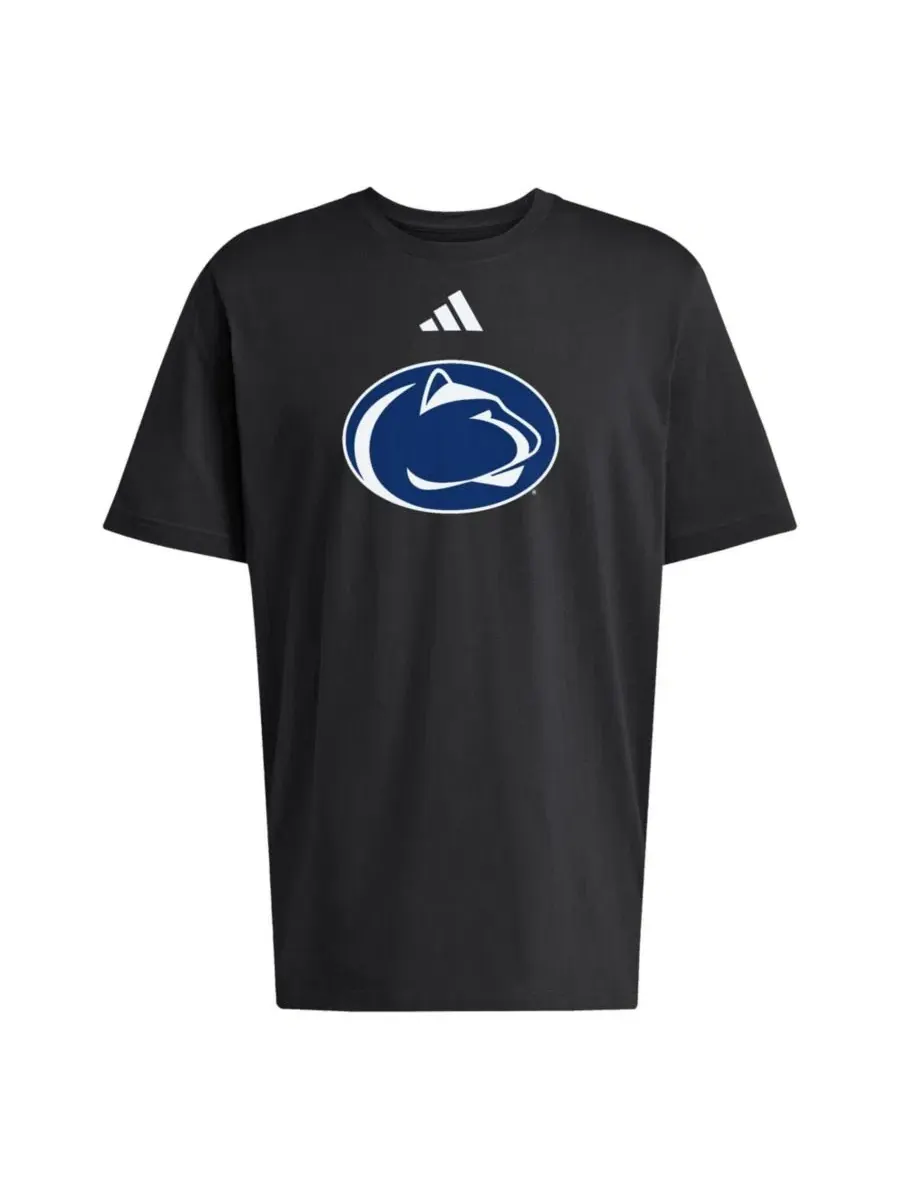 Футболка с коротким рукавом Penn State Nittany Lions Primary Logo adidas — изображение 3 из 3, черный
