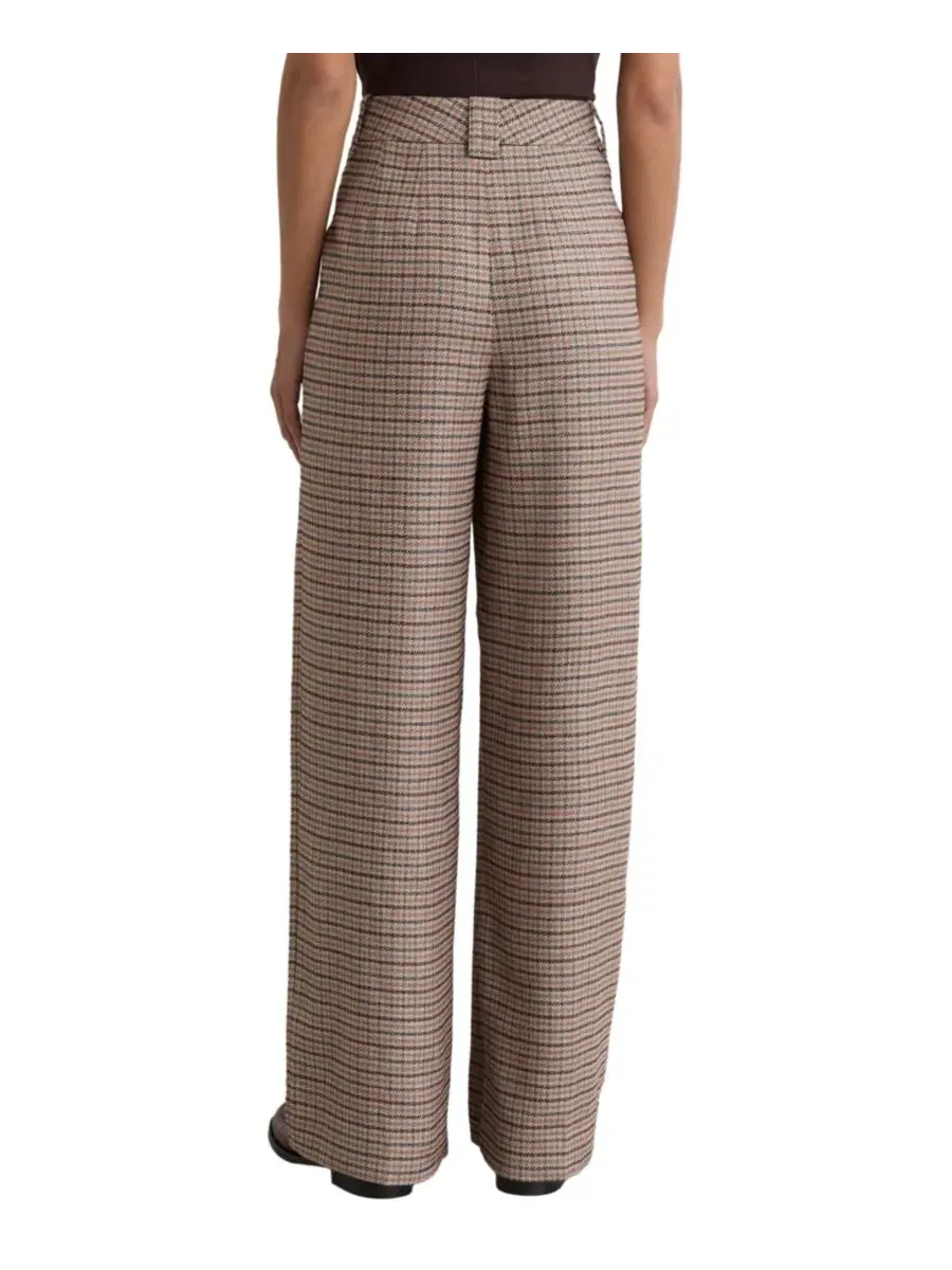 Брюки широкие с защипами River REISS, Neutral Ch — изображение 3 из 5