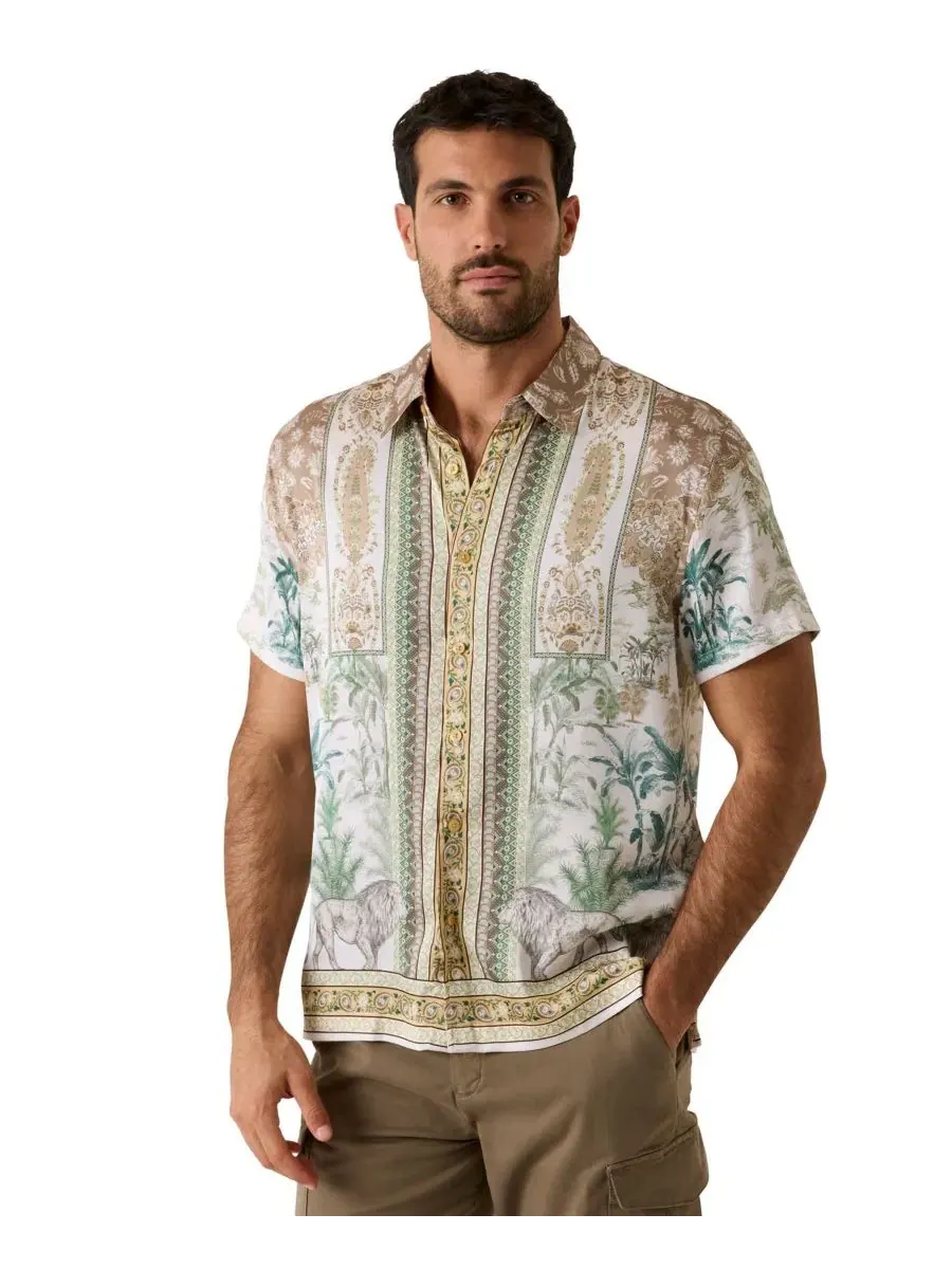 Рубашка с принтом Savanna Tapestry Placement GUESS, Savanna Tapestry Placement