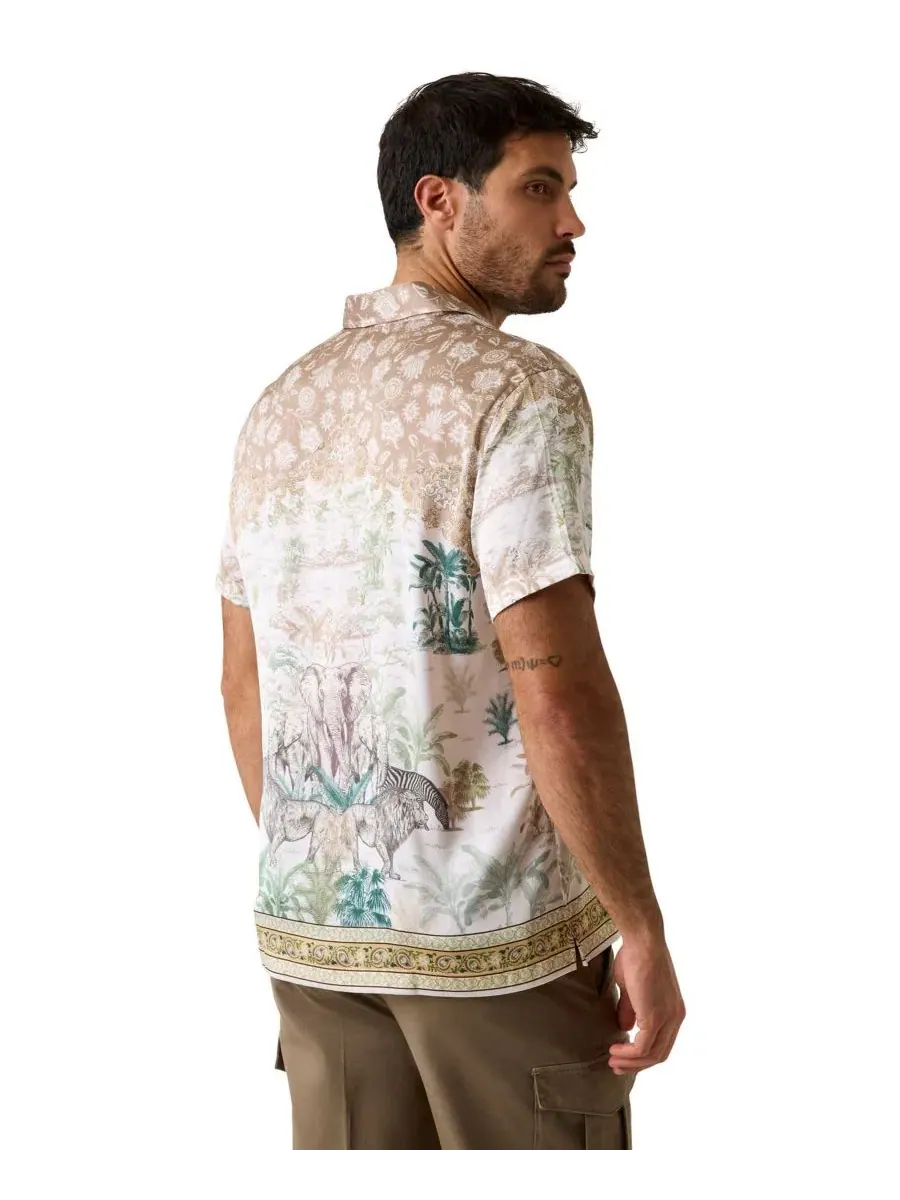 Рубашка с принтом Savanna Tapestry Placement GUESS, Savanna Tapestry Placement — изображение 3 из 3