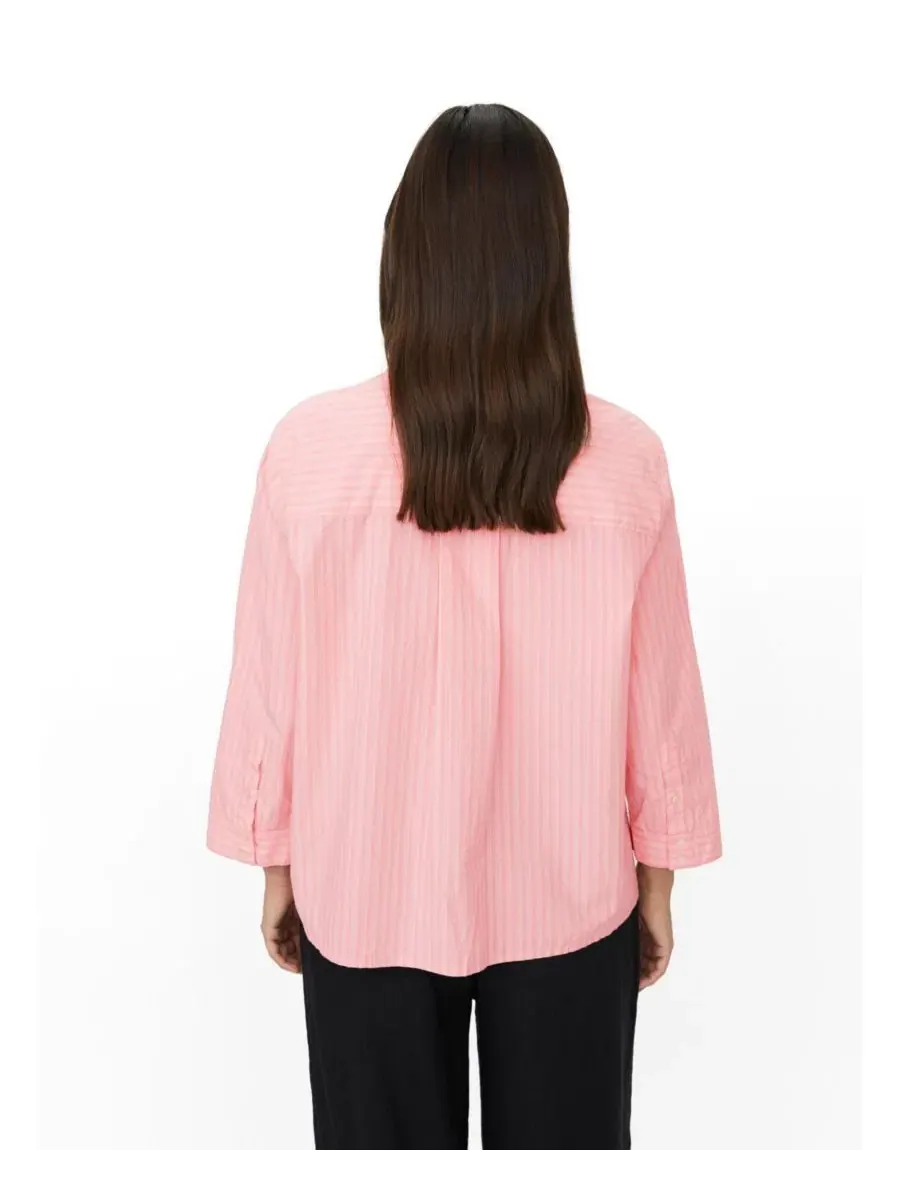 Женская рубашка с длинным рукавом 3/4 с принтом MaIsalina Striped Masai Copenhagen, Rosebloom — изображение 3 из 6