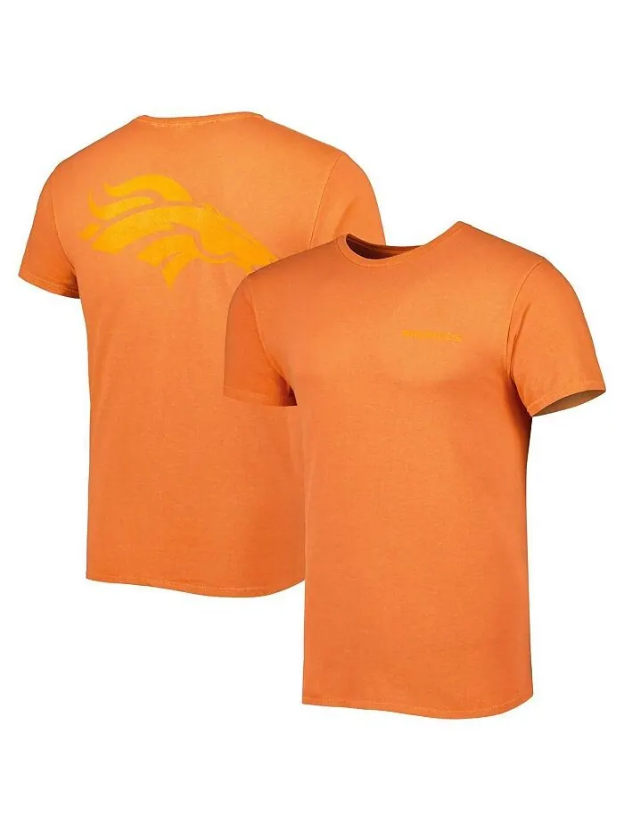 Мужская оранжевая футболка в тон с яркими акцентами Denver Broncos Fast Track '47 Brand