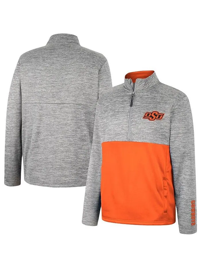 Мужская серая куртка на молнии Oklahoma State Cowboys John Colosseum