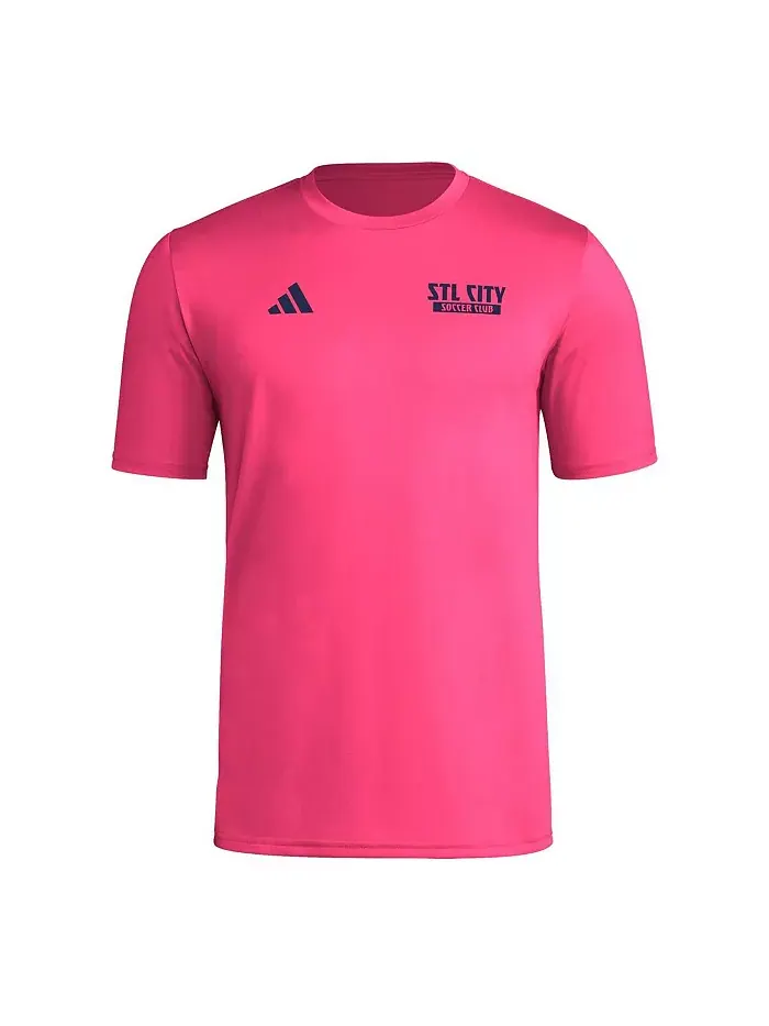 Мужская красная футболка St. Louis City SC Local Wrap adidas — изображение 3 из 3