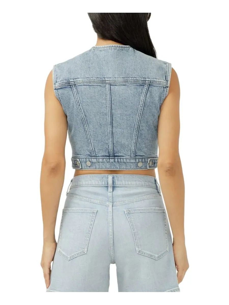 Женский укороченный джинсовый жилет Silver Jeans Co. — изображение 4 из 4