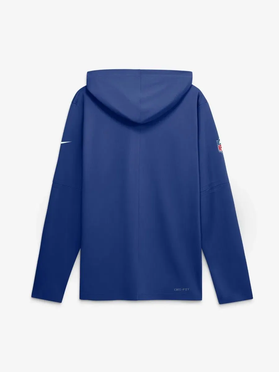 Легкая длинная футболка с капюшоном и длинным рукавом New York Giants Sideline Lightweight Long — изображение 2 из 2