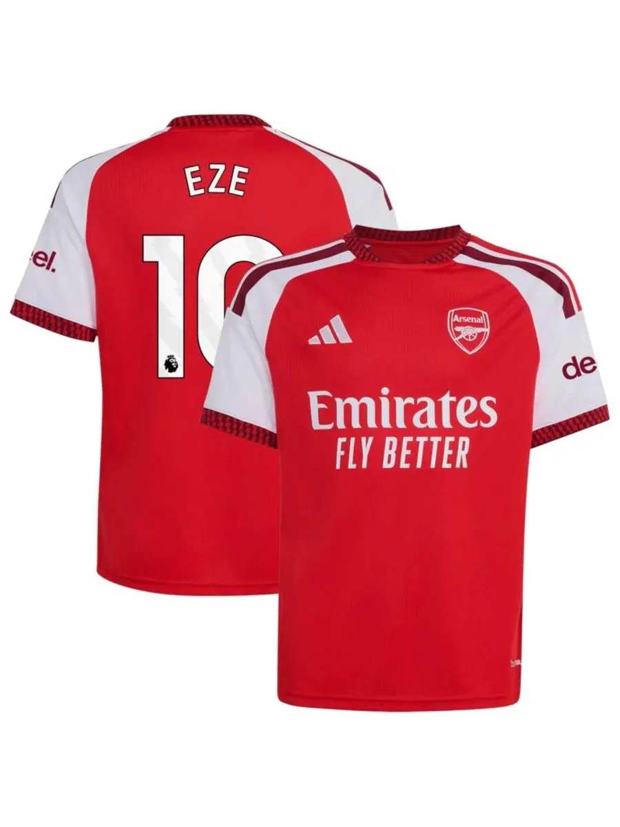 Детская футболка с длинным рукавом Eberechi Eze Red Arsenal 2026/27 Home Replica Jersey adidas