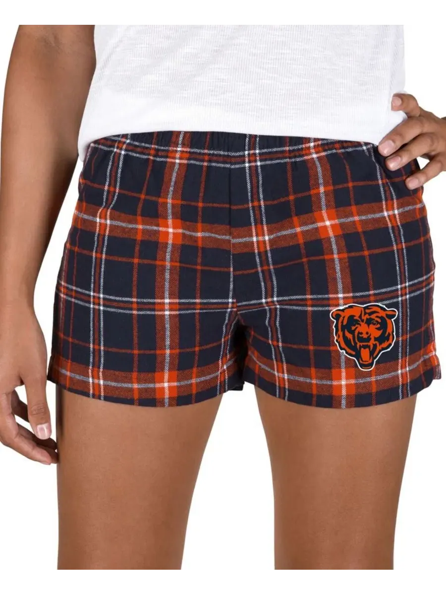 Фланелевые шорты с принтом Chicago Bears Concepts Sport