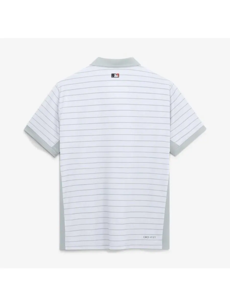 Поло Nike White Detroit Tigers Authentic Collection Striped Victory Dri-FIT — изображение 2 из 2, белый