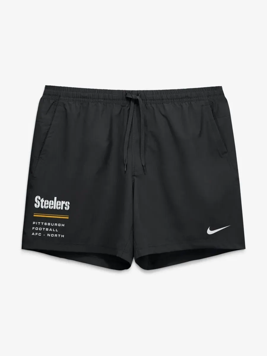Шорты Nike с технологией Dri-FIT, модель Pittsburgh Steelers Form — изображение 2 из 5, черный