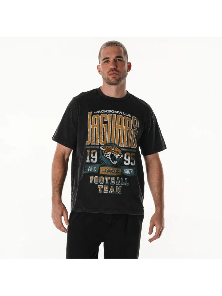 Футболка с принтом Jacksonville Jaguars The Wild Collective — изображение 2 из 4, черный