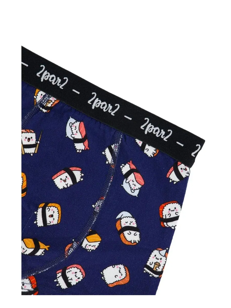 Комплект трусов-боксеров с принтом, 3 шт., Animal Prints Deux par Deux, Fun Print — изображение 4 из 5