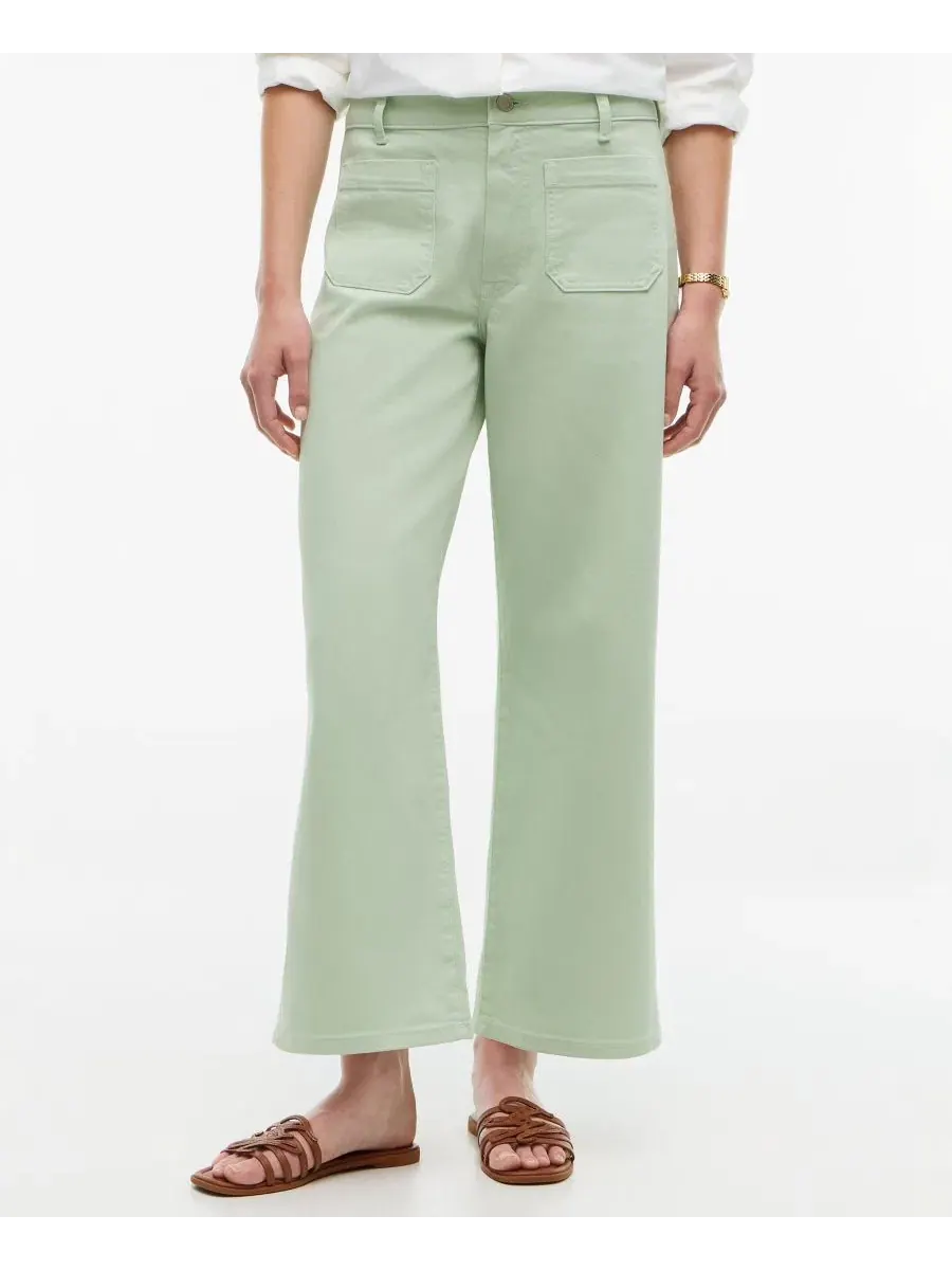 Джинсы с высокой посадкой и широкими штанинами Tommy Hilfiger, Gentle Jade