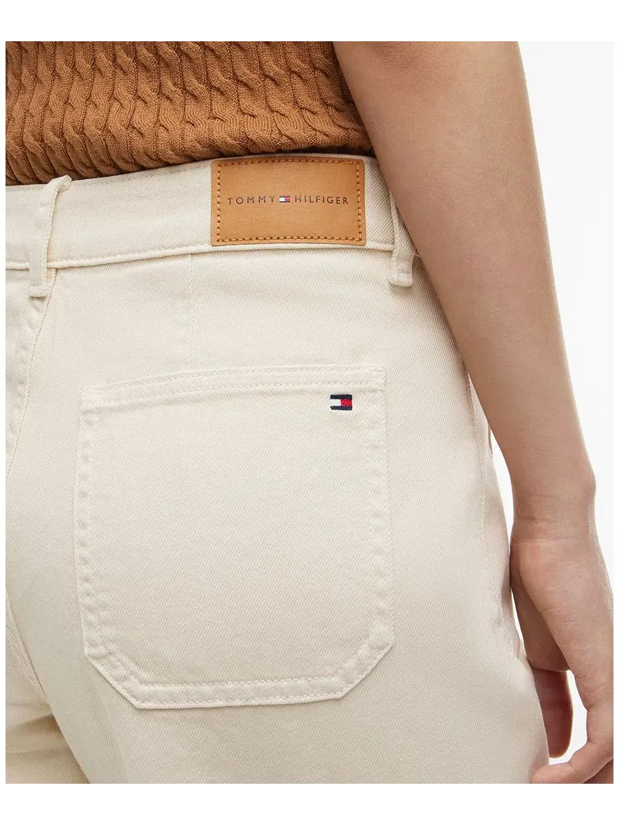 Джинсы с высокой посадкой и широкими штанинами Tommy Hilfiger, Muslin — изображение 3 из 4