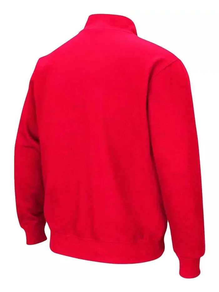 Мужская красная толстовка Cornell Big Red Tortugas Logo Quarter-Zip Colosseum — изображение 3 из 4