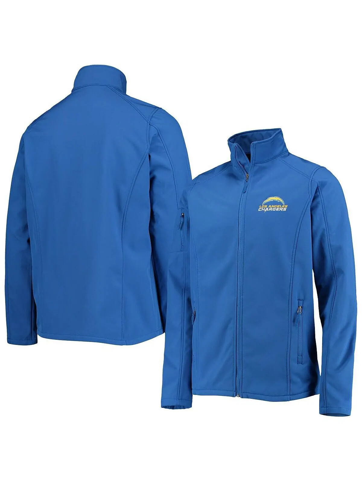 Мужская куртка royal los angeles chargers big and tall sonoma softshell с молнией во всю длину — синий