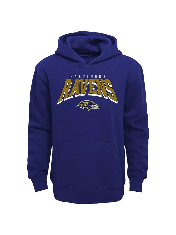 Детский комплект из 2 предметов Baltimore Ravens Dynamic Duo: флисовая толстовка с капюшоном и — изображение 3 из 3