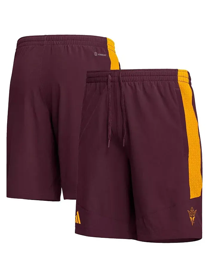 Мужские бордовые шорты Arizona State Sun Devils AEROREADY adidas