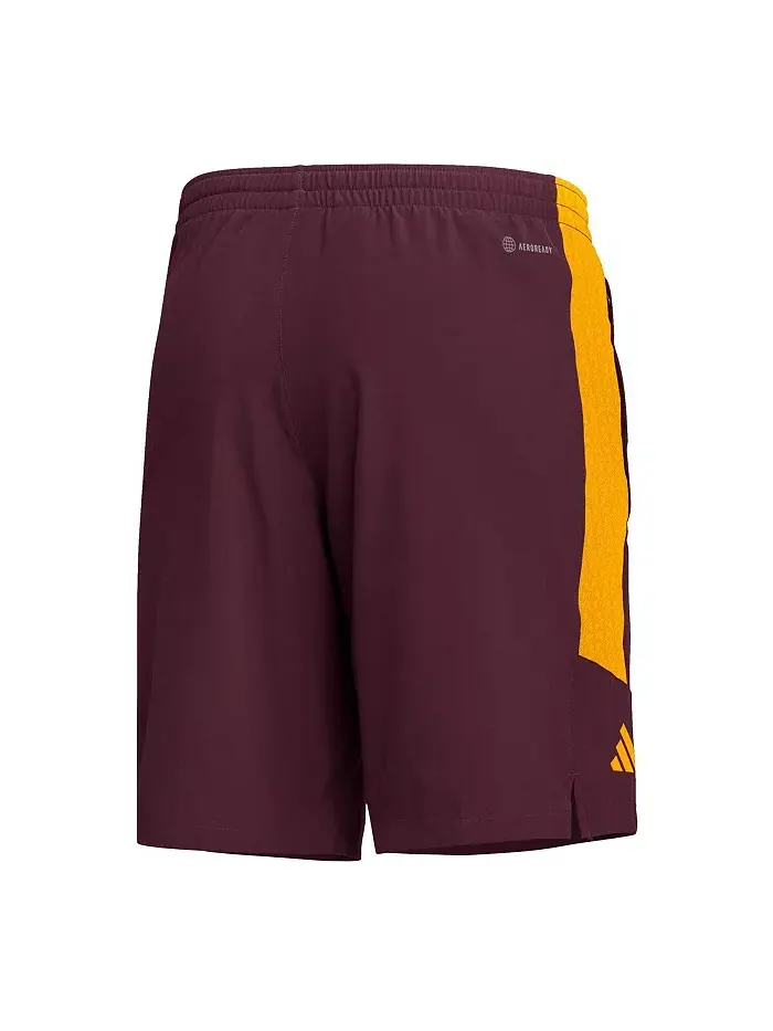 Мужские бордовые шорты Arizona State Sun Devils AEROREADY adidas — изображение 2 из 3