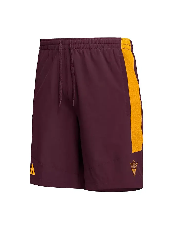 Мужские бордовые шорты Arizona State Sun Devils AEROREADY adidas — изображение 3 из 3