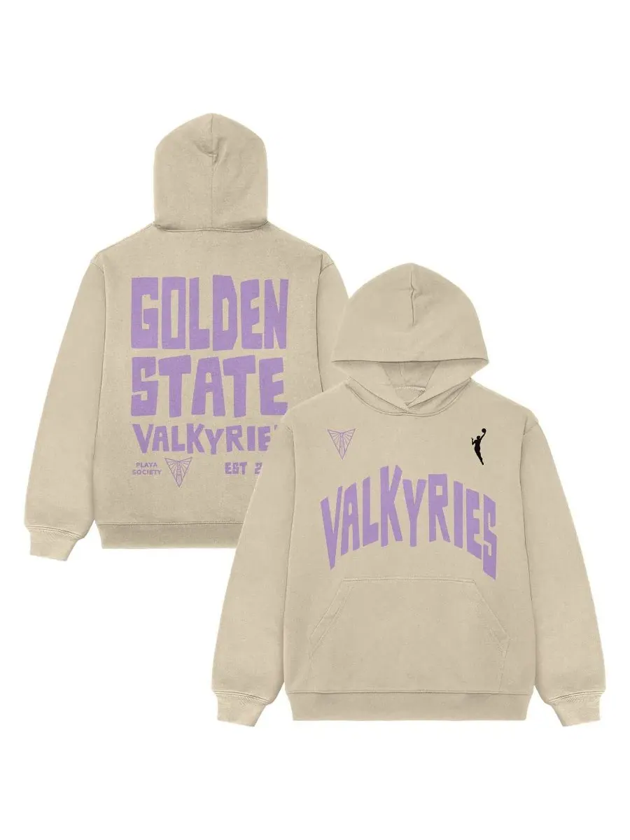 Худи с флисовой подкладкой и принтом Golden State Valkyries Playa Society — бежевый