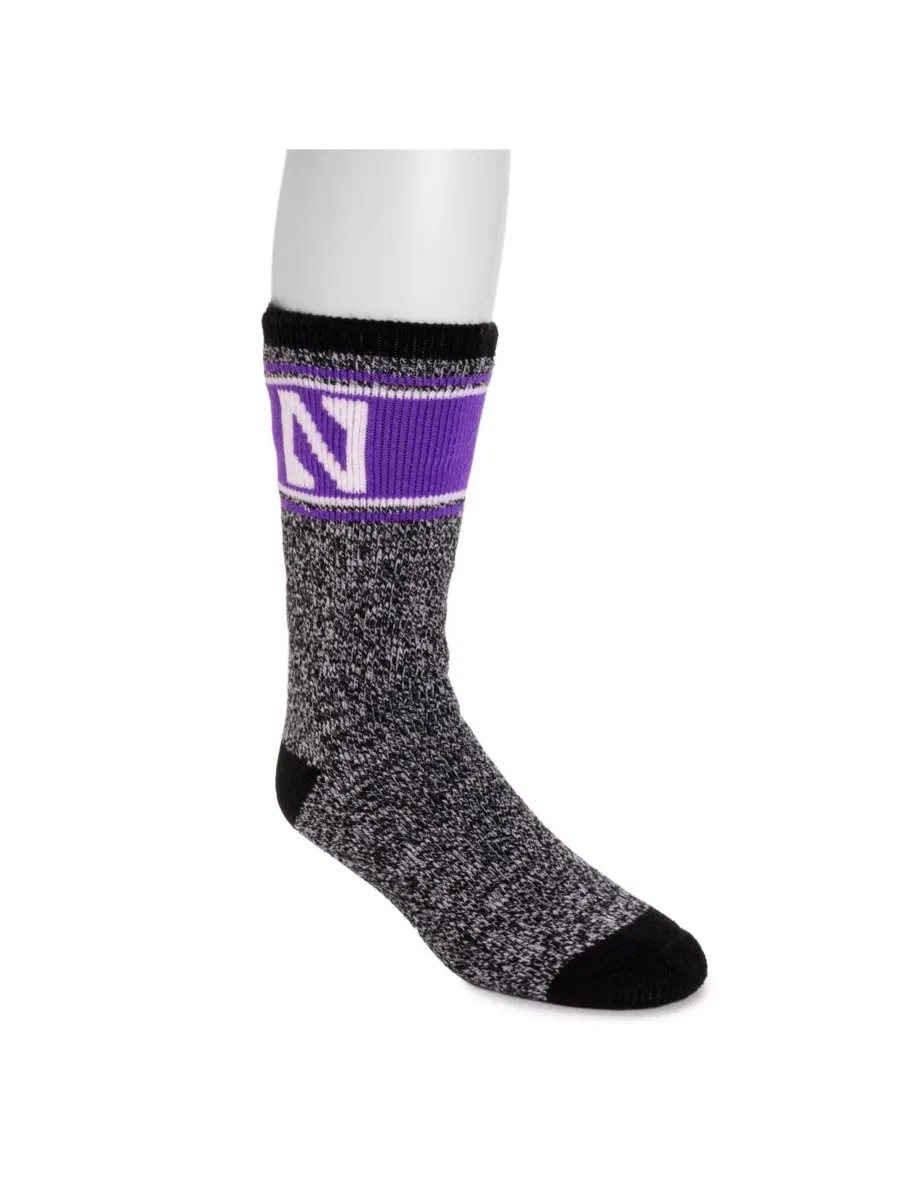 Мужские носки Game Day от Unisex Heat Retainer Socks MUK LUKS, Northwestern