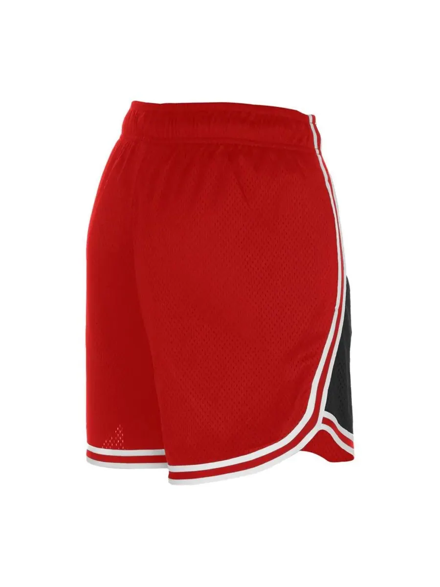 New Era Женские черные/красные сетчатые шорты Kansas City Chiefs Sport Classics — изображение 3 из 3, черный красный