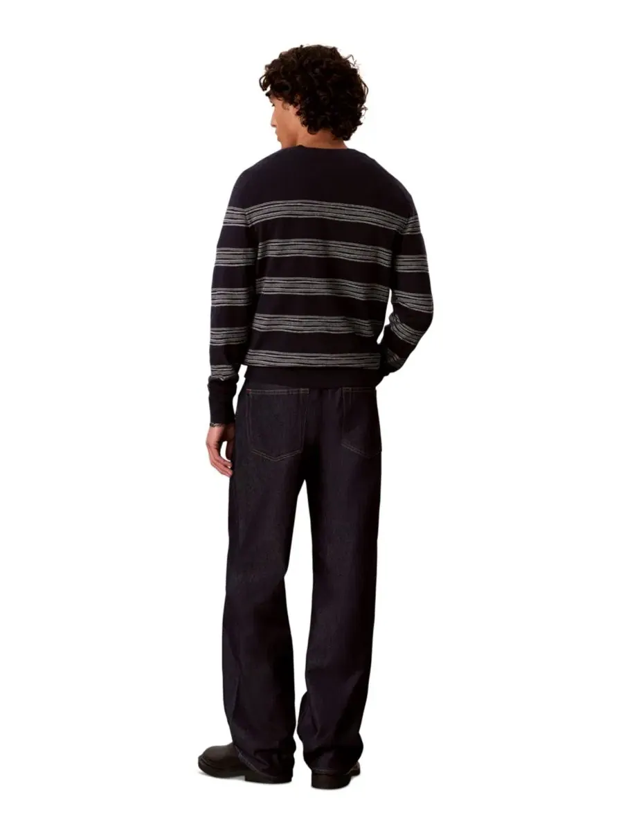 Свитер с принтом Space Stripe Calvin Klein, Dark Saphire — изображение 5 из 5